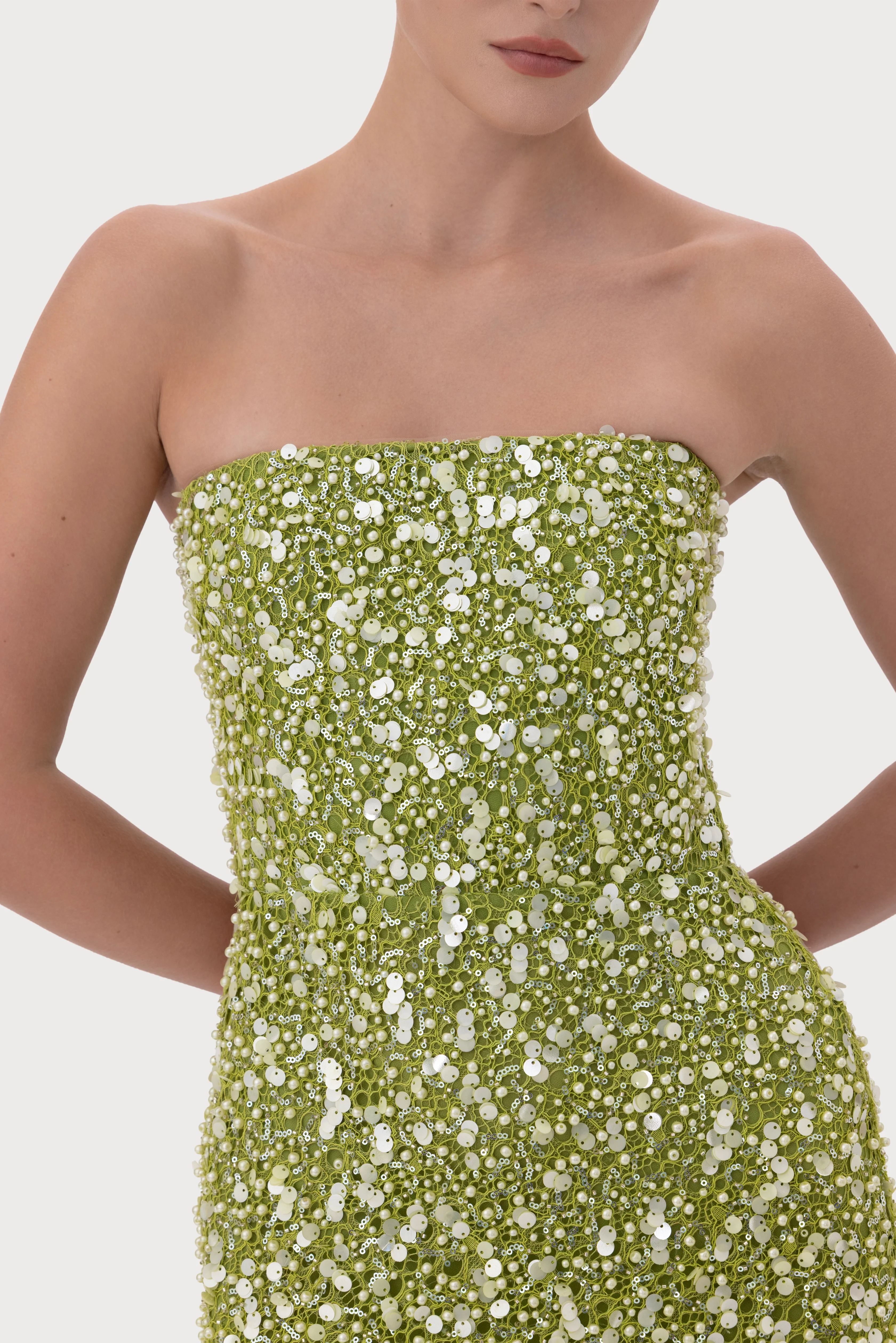 Sau Lee - Courtney Beaded Gown - Image 3
