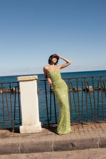 Sau Lee - Courtney Beaded Gown
