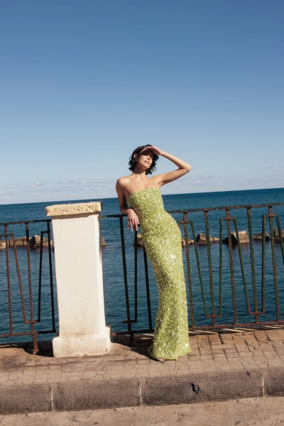 Sau Lee - Courtney Beaded Gown