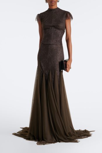 De Le Vali - Zephyra Lace Tulle Gown