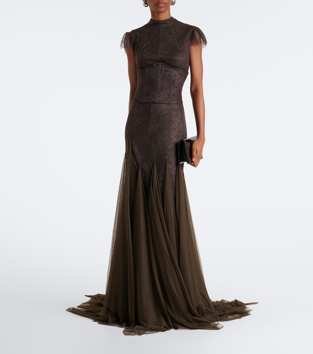 De Le Vali - Zephyra Lace Tulle Gown